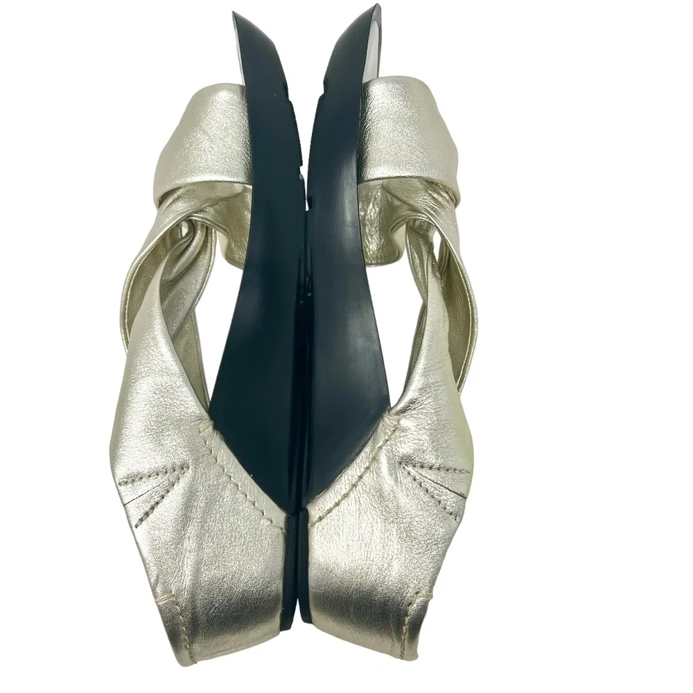Rockport Dynamic Suspension women's Twist Silver Leather Slide Sandals size 8